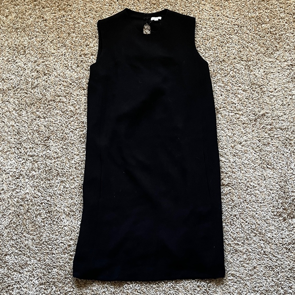 Vince Black Sleeveless Dress with pleated back